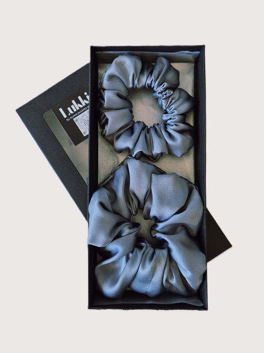 PILKA atlasinio šilko plaukų gumytė